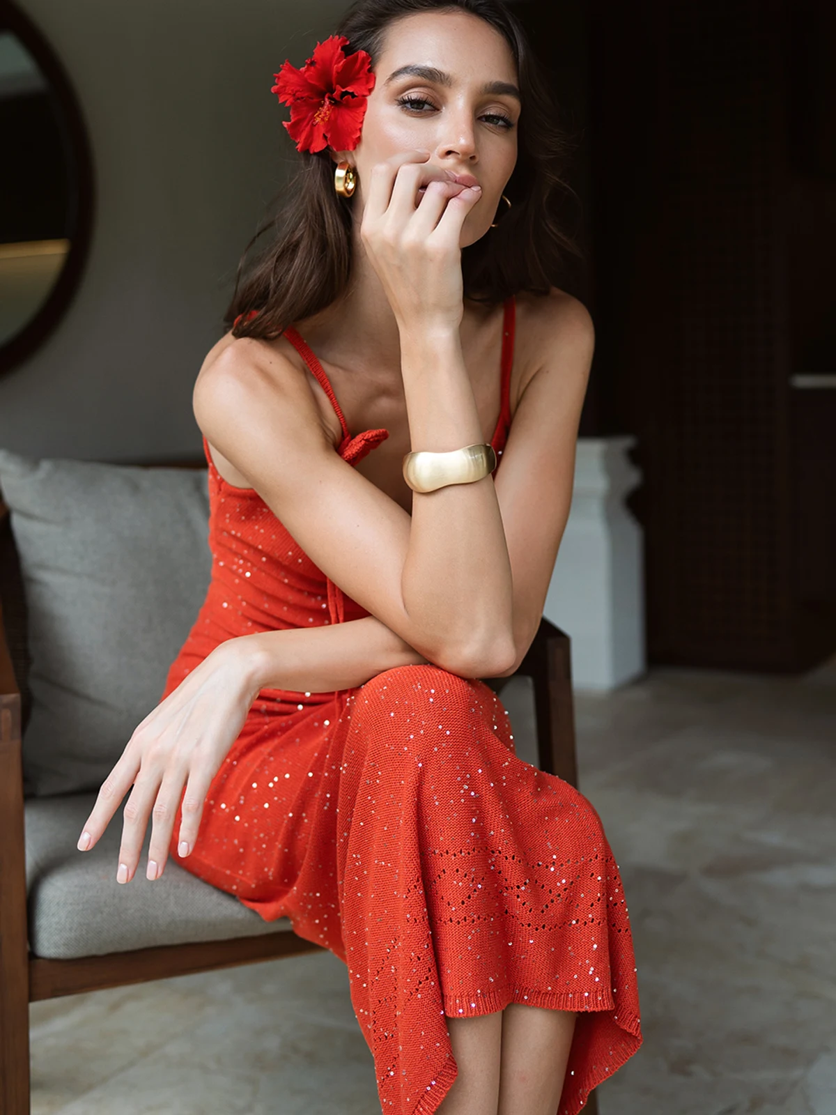 KNIT LONG DRESS SIENNA – 3