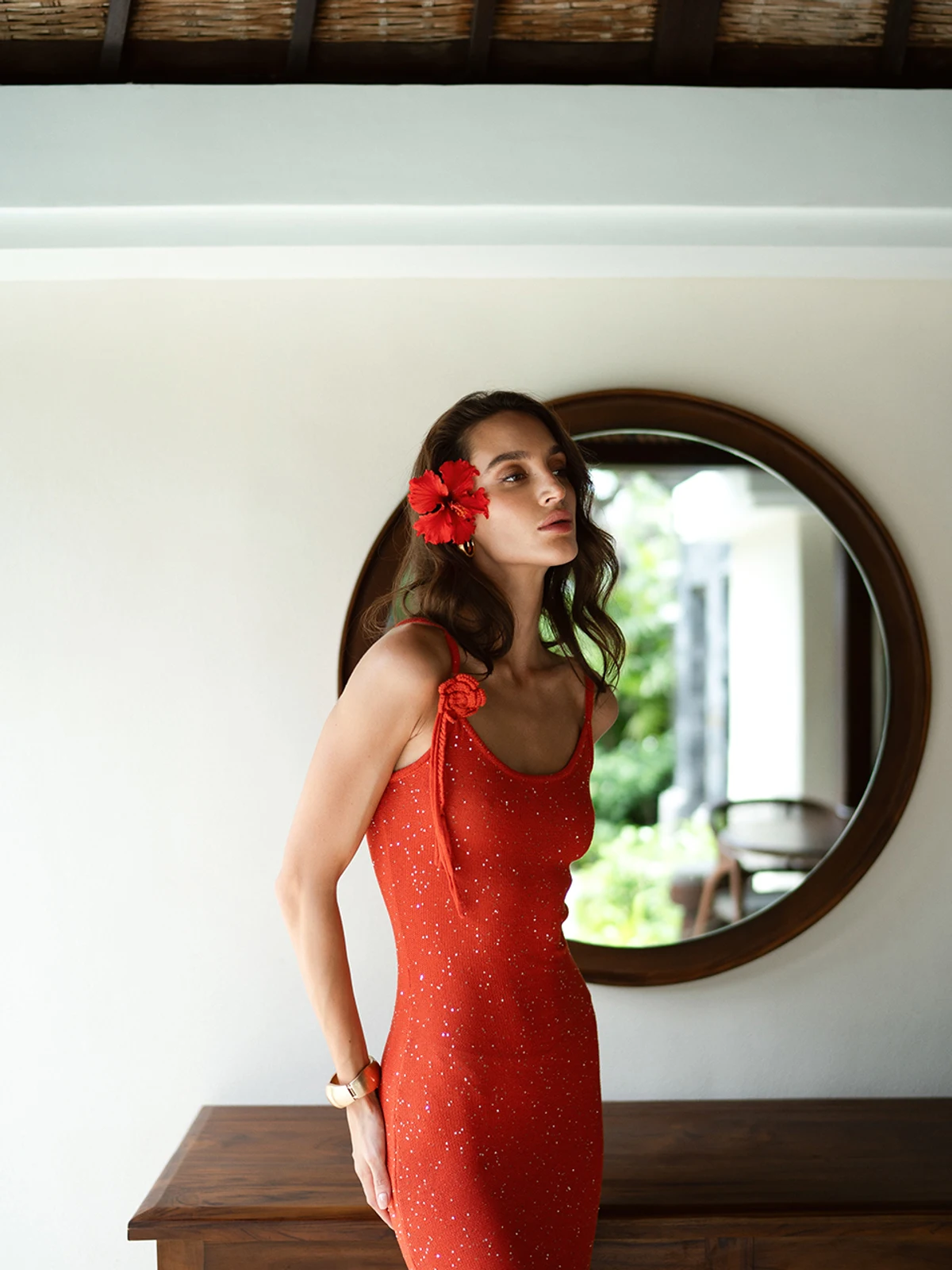 KNIT LONG DRESS SIENNA